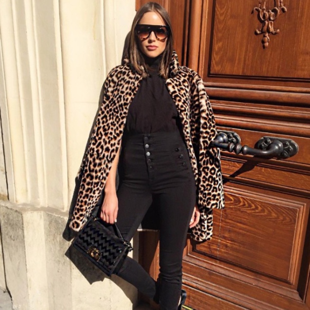 Faux fur coat